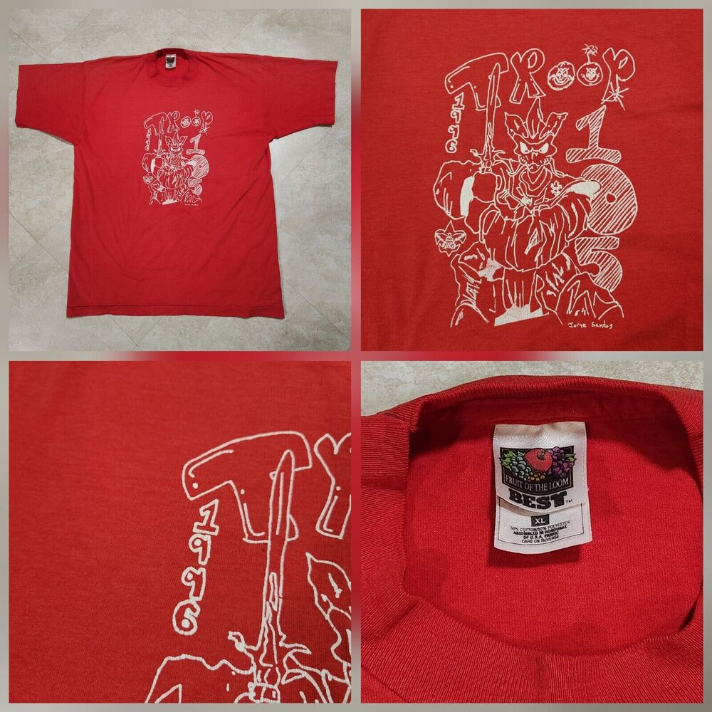 VTG 90s Boy Scouts Of‎ America BSA Mens XL Troop 105 Cub Single Stitch T Shirt
